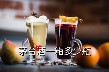 茅台酒一箱多少瓶