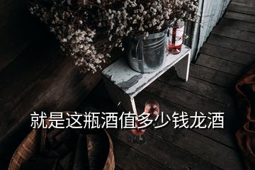 就是这瓶酒值多少钱龙酒