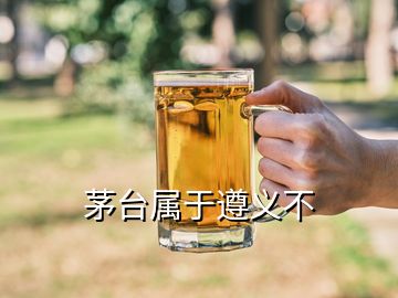 茅台属于遵义不