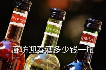 廊坊迎春酒多少钱一瓶