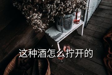 这种酒怎么拧开的