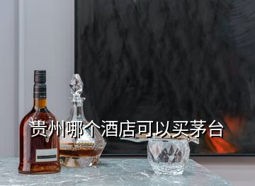 贵州哪个酒店可以买茅台