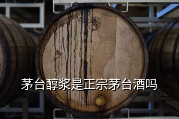 茅台醇浆是正宗茅台酒吗