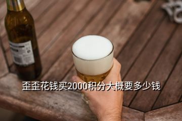 歪歪花钱买2000积分大概要多少钱