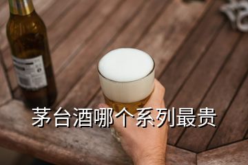 茅台酒哪个系列最贵