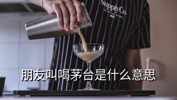 朋友叫喝茅台是什么意思