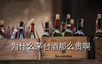 为什么茅台酒那么贵啊