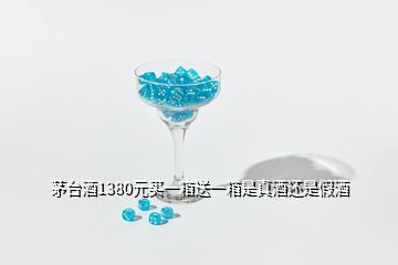 茅台酒1380元买一箱送一箱是真酒还是假酒