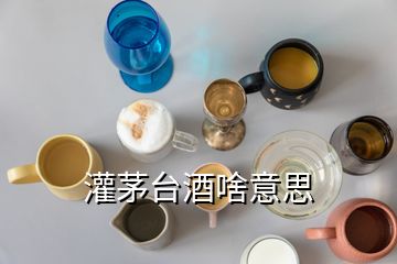 灌茅台酒啥意思