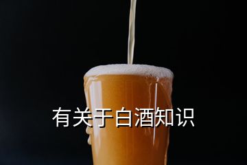 有关于白酒知识