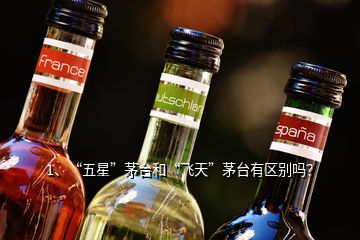 1、“五星”茅台和“飞天”茅台有区别吗？