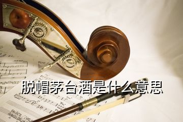 脱帽茅台酒是什么意思