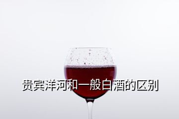 贵宾洋河和一般白酒的区别