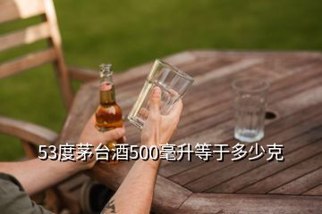 53度茅台酒500毫升等于多少克