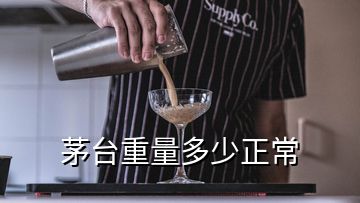 茅台重量多少正常