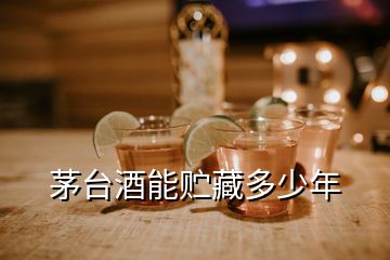 茅台酒能贮藏多少年