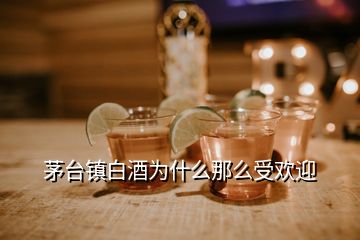 茅台镇白酒为什么那么受欢迎