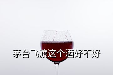 茅台飞渡这个酒好不好