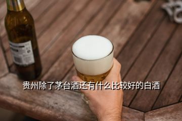 贵州除了茅台酒还有什么比较好的白酒