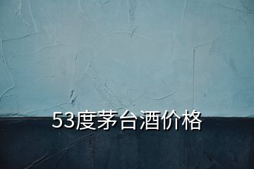 53度茅台酒价格