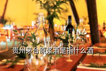 贵州茅台原浆酒是指什么酒