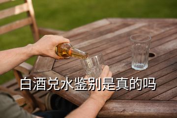 白酒兑水鉴别是真的吗