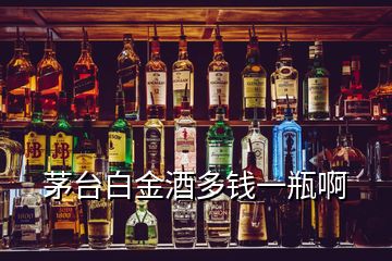 茅台白金酒多钱一瓶啊