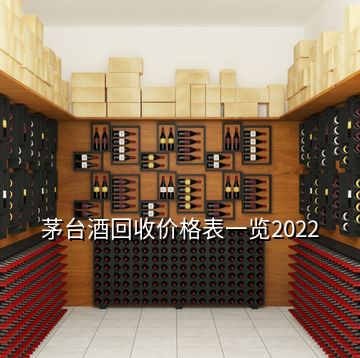 茅台酒回收价格表一览2022