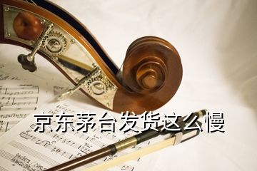 京东茅台发货这么慢