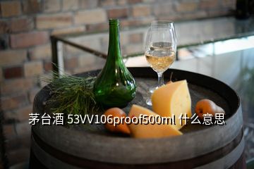 茅台酒 53VV106proof500ml 什么意思