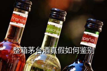 整箱茅台酒真假如何鉴别