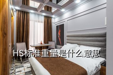 HS标准重量是什么意思