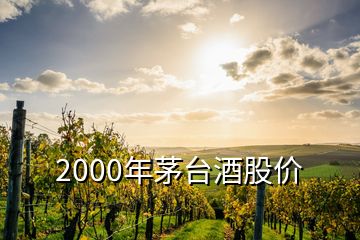 2000年茅台酒股价