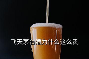 飞天茅台酒为什么这么贵