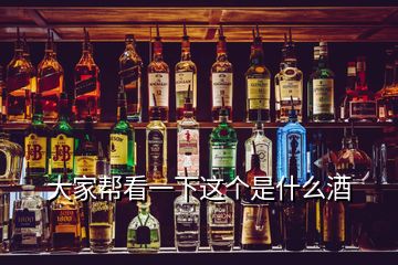 大家帮看一下这个是什么酒