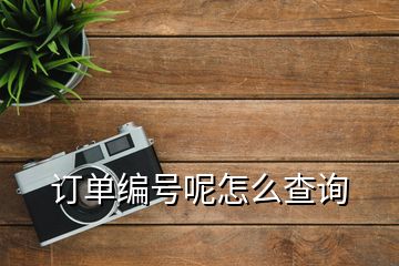 订单编号呢怎么查询