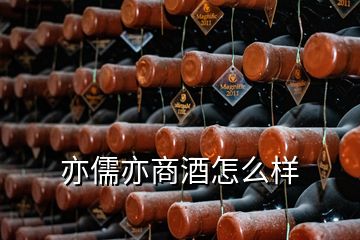 亦儒亦商酒怎么样