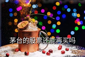 茅台的股票还能再买吗