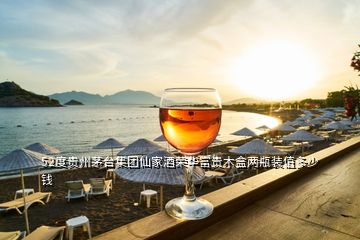 52度贵州茅台集团仙家酒荣华富贵木盒两瓶装值多少钱