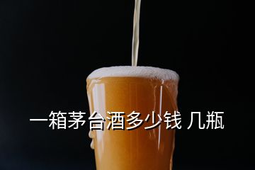 一箱茅台酒多少钱 几瓶