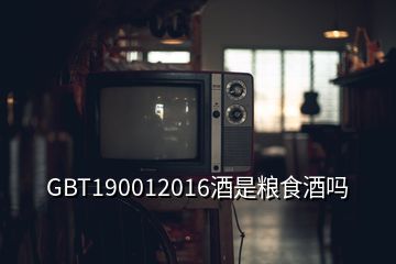 GBT190012016酒是粮食酒吗