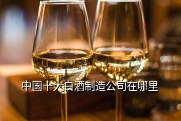中国十大白酒制造公司在哪里