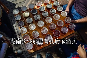 湖南长沙那里有孔府家酒卖