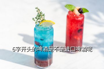 6字开头的啤酒是不是进口啤酒呢