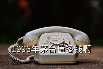 1996年茅台值多钱啊