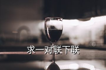 求一对联下联