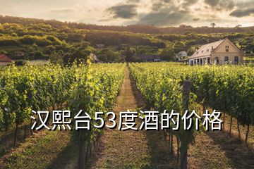 汉熙台53度酒的价格