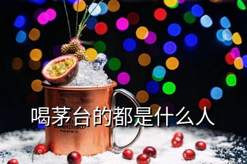 喝茅台的都是什么人