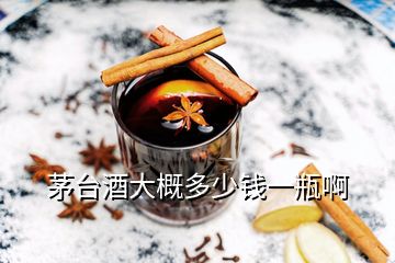 茅台酒大概多少钱一瓶啊