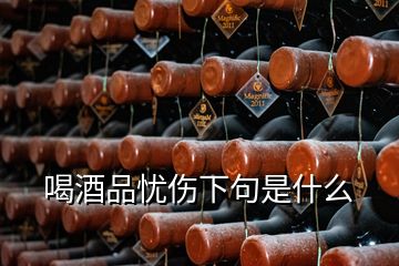 喝酒品忧伤下句是什么